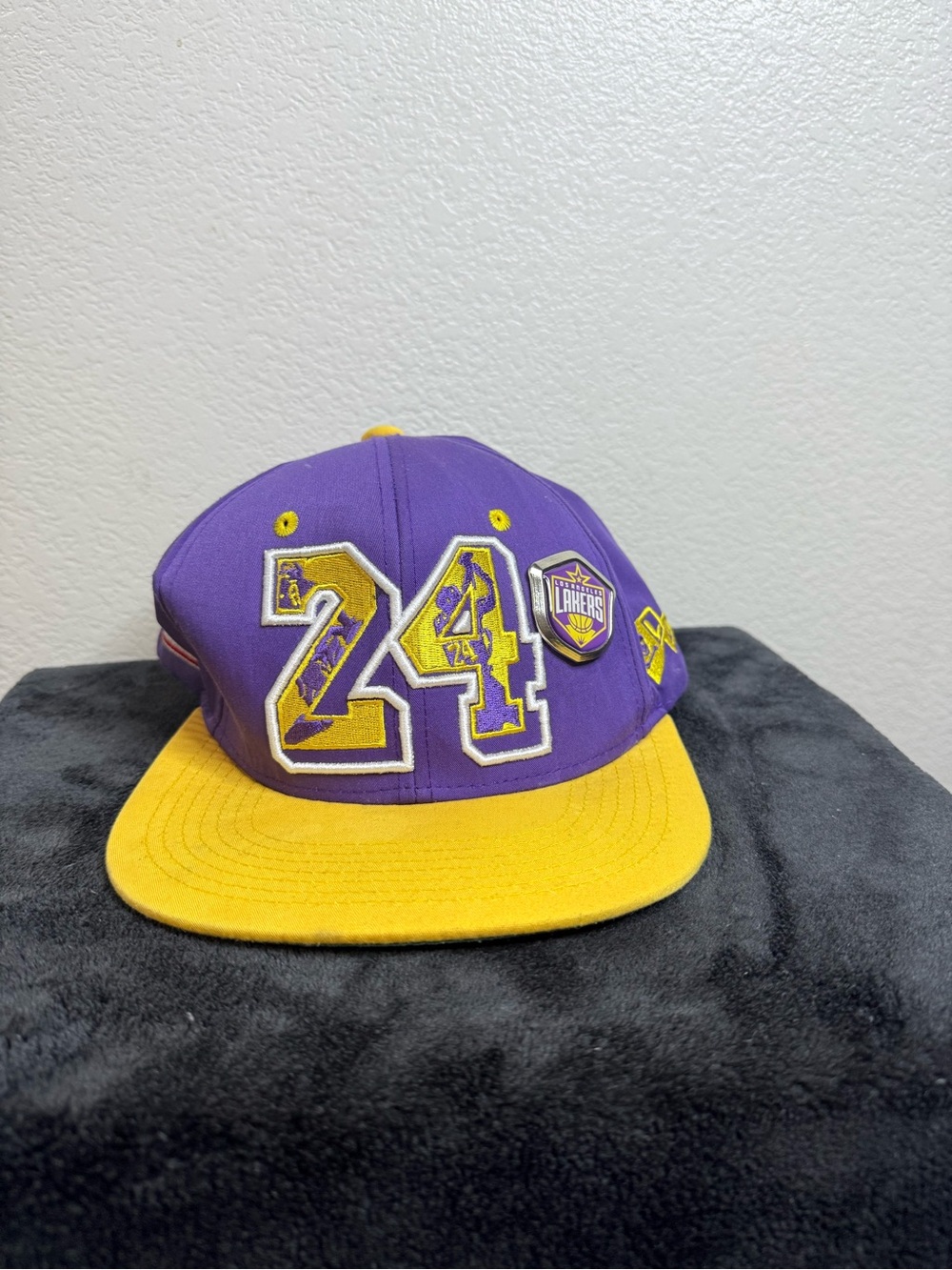 Los Angeles Lakers #24 Kobe Bryant Purple Gold Snapback Hat Adjustable Cap NBA